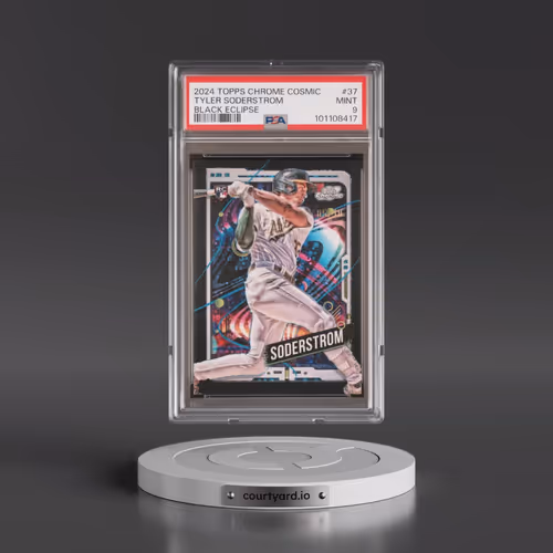 2024 Topps Chrome Cosmic #37 Tyler Soderstrom - Black Eclipse (PSA 9 MINT)