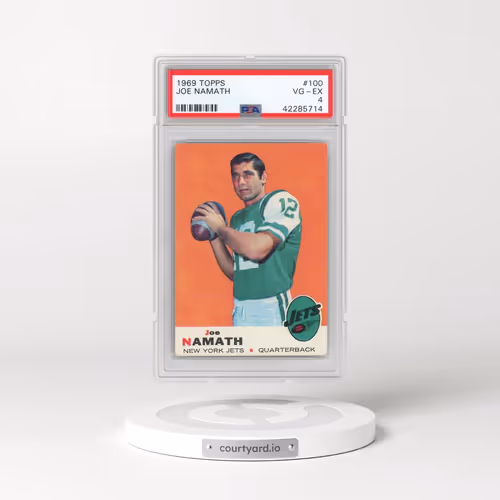 1969 Topps #100 Joe Namath (PSA 4 VG-EX)