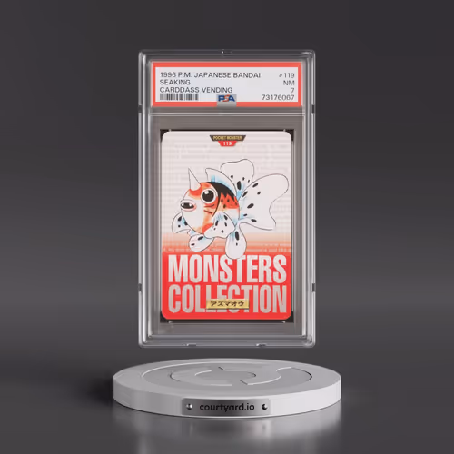 1996 Pokémon Bandai Carddass Vending #119 Seaking (PSA 7 NM)