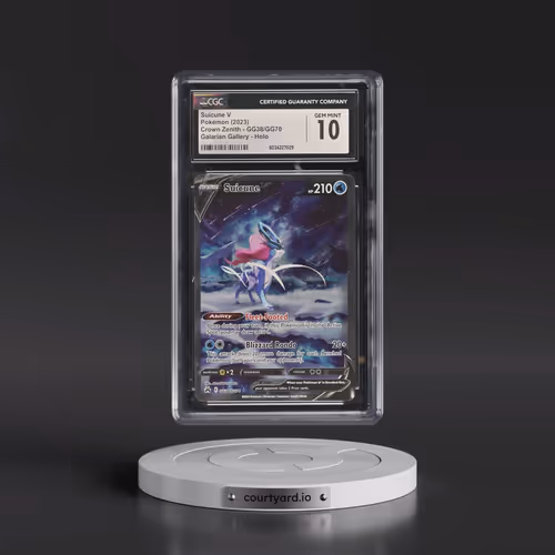2023 Crown Zenith #GG38/GG70 Suicune V - Galarian Gallery Holo (CGC 10 GEM MINT)
