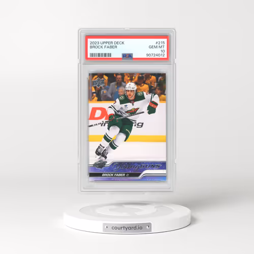 2023 Upper Deck #215 Brock Faber (PSA 10 GEM MINT)