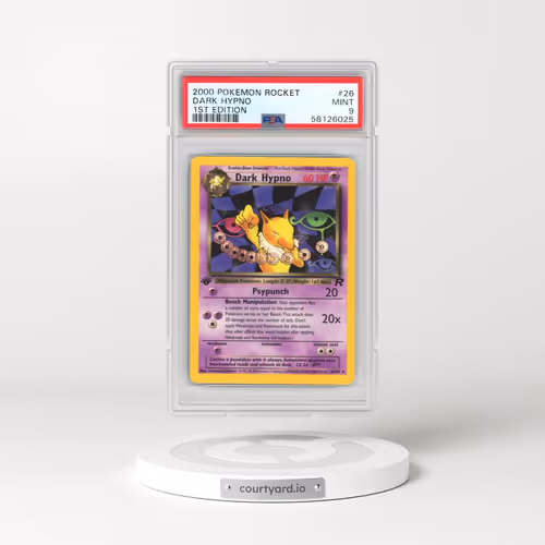 2000 Pokémon Rocket #26 Dark Hypno - 1st Edition (PSA 9 MINT)