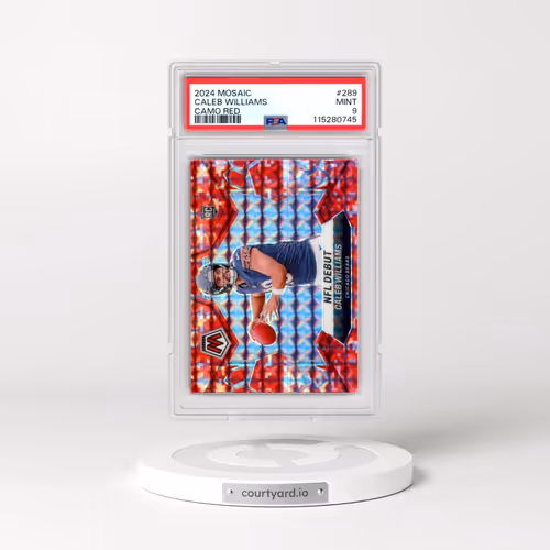 2024 Panini Mosaic #289 Caleb Williams - Camo Red (PSA 9 MINT)