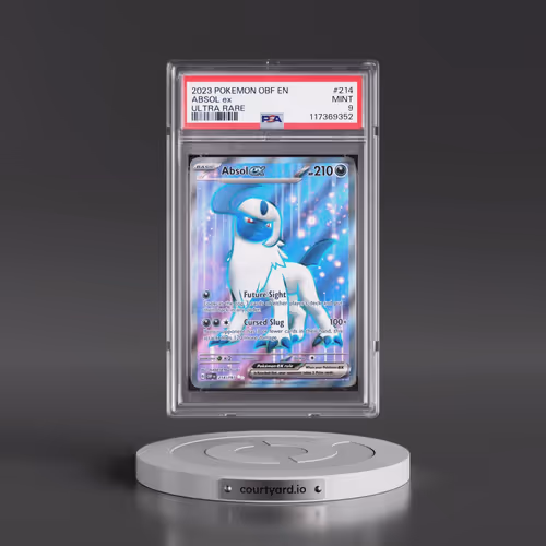 2023 Pokémon Obf EN-Obsidian Flames #214 Absol EX - Holo Ultra Rare (PSA 9 MINT)