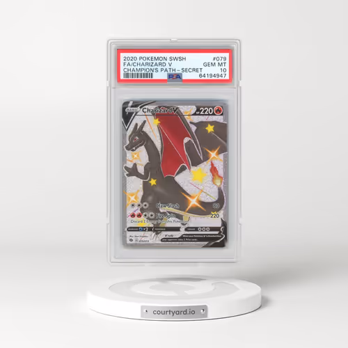 2020 Pokémon Sword & Shield Champion's Path #079 Charizard V - Holo Full Art Secret (PSA 10 GEM MINT)