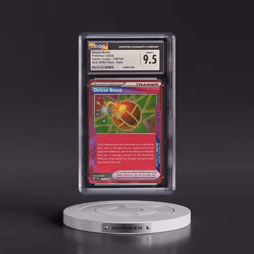 2024 Pokémon Scr EN-Stellar Crown #134 Deluxe Bomb (CGC 9.5 MINT+)
