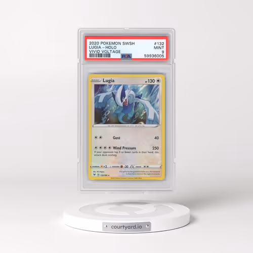2020 Pokémon Sword & Shield Vivid Voltage #132 Lugia - Holo (PSA 9 MINT)