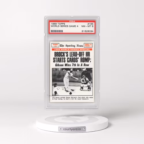 1969 Topps #165 World Series Game 4 (PSA 8 NM-MT)