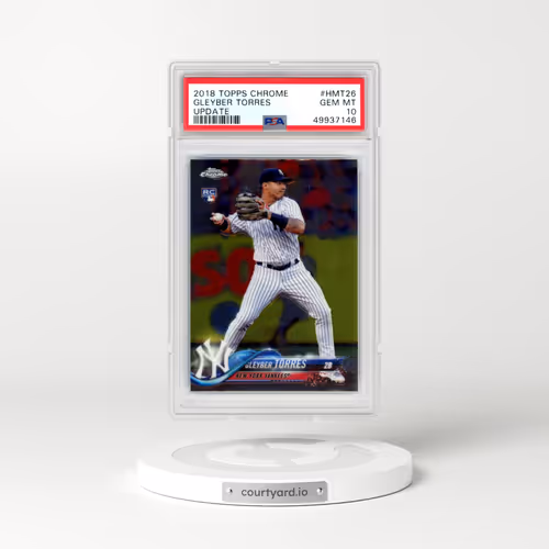 2018 Topps Chrome Update #HMT26 Gleyber Torres (PSA 10 GEM MINT)