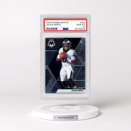 2020 Panini Mosaic #222 Jalen Hurts (PSA 10 GEM MINT)