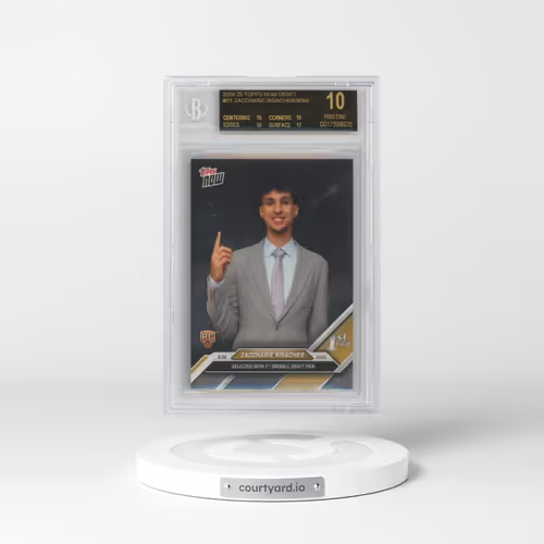 2024 Topps Now Draft #D1 Zaccharie Risacher/4099* (BGS 10 PRISTINE)