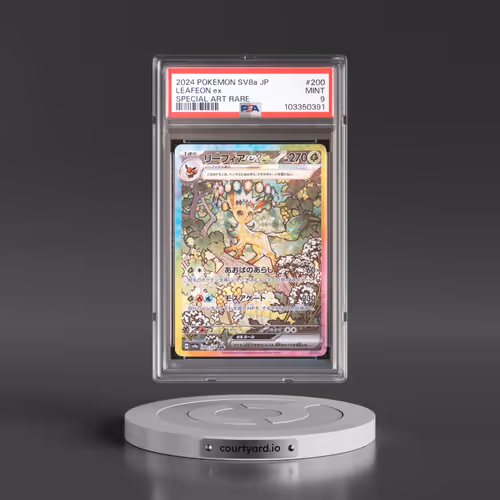 2024 Pokémon Sv8a-Terastal Fest EX #200 Leafeon EX - Holo Special Art Rare (PSA 9 MINT)