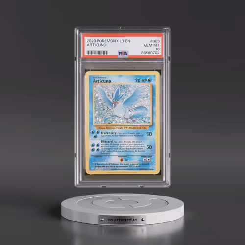 2023 Pokémon Clb-Trading Card Game Classic Blastoise & Suicune EX Deck #009 Articuno (PSA 10 GEM MIN