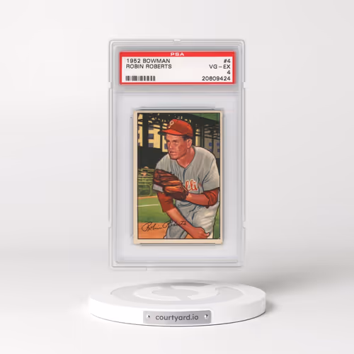 1952 Bowman #4 Robin Roberts (PSA 4 VG-EX)