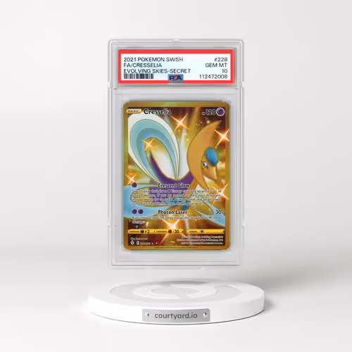 2021 Pokémon Sword & Shield Evolving Skies #228 Cresselia - Full Art Secret (PSA 10 GEM MINT)