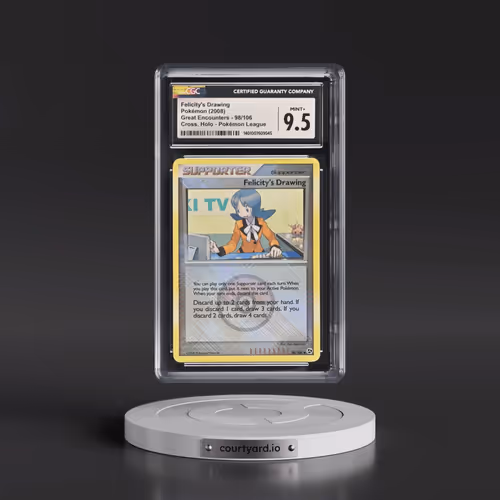 2008 Great Encounters #98/106 Felicity's Drawing - Pokémon League Crosshatch Holo (Cross. Holo) (CGC