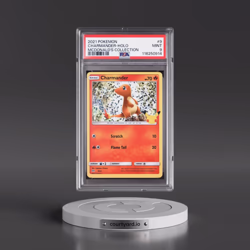 2021 Pokémon Mcdonald's Collection #9 Charmander - Holo (PSA 9 MINT)