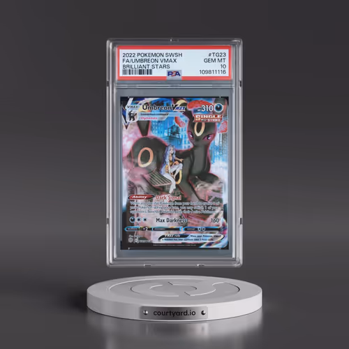 2022 Pokémon Sword & Shield Brilliant Stars #TG23 Umbreon Vmax - Full Art (PSA 10 GEM MINT)