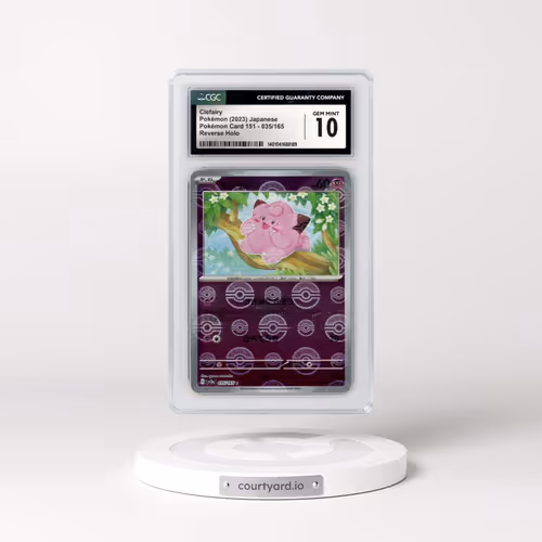 2023 Pokémon Card 151 #035/165 Clefairy - Reverse Holo Poké Ball (CGC 10 GEM MINT)