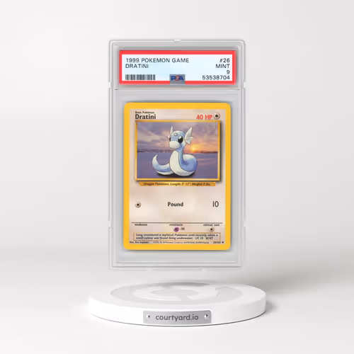 1999 Pokémon Game #26 Dratini (PSA 9 MINT)