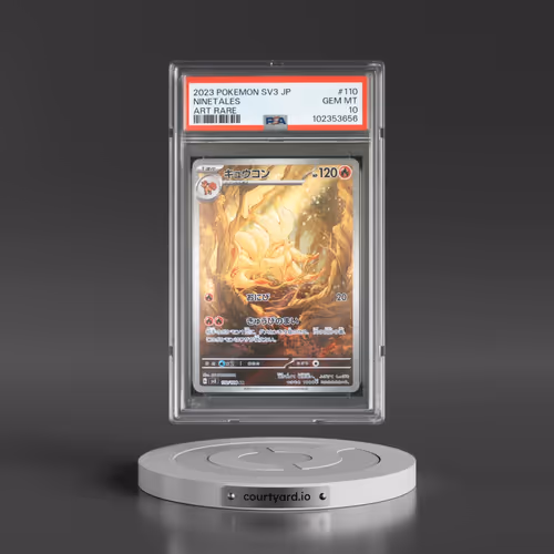 2023 Pokémon SV3-Ruler of the Black Flame #110 Ninetales - Art Rare (PSA 10 GEM MINT)