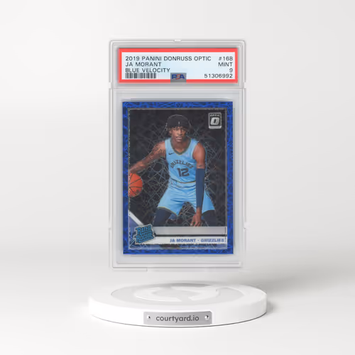 2019 Panini Donruss Optic #168 Ja Morant - Blue Velocity (PSA 9 MINT)
