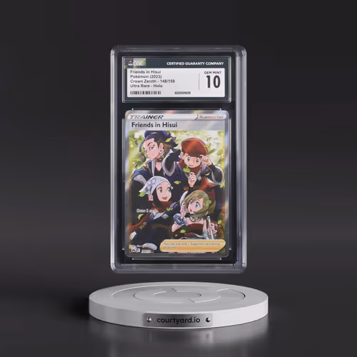 2023 Crown Zenith #148/159 Friends in Hisui - Ultra Rare Holo (CGC 10 GEM MINT)