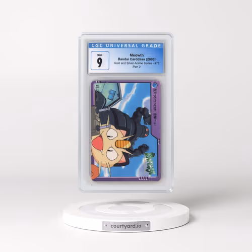 2000 Gold and Silver Anime Series #75 Meowth - Part 2 (CGC 9 MINT)