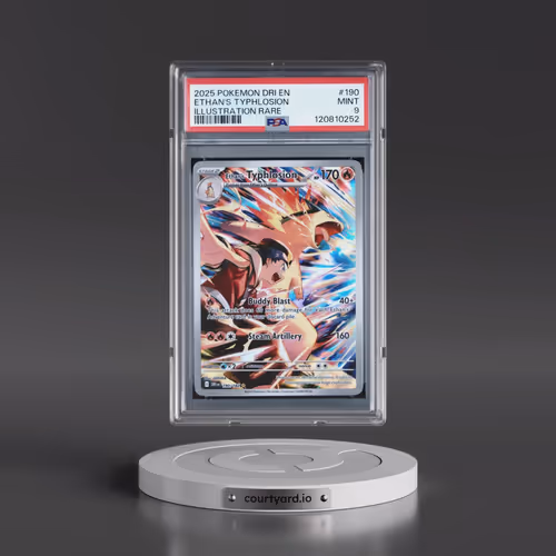 2025 Pokémon Dri EN-Destined Rivals #190 Ethan's Typhlosion - Illustration Rare (PSA 9 MINT)