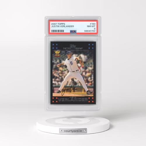 2007 Topps #160 Justin Verlander (PSA 8 NM-MT)