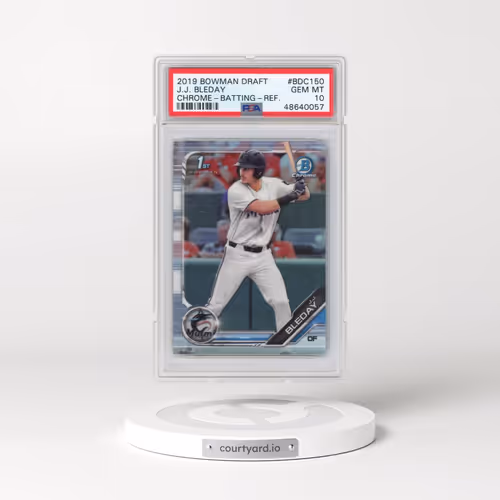 2019 Bowman Draft #BDC150 J.J. Bleday - Chrome-Batting-Refractor (PSA 10 GEM MINT)