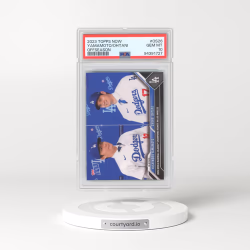 2023 Topps Now Offseason #OS26 Shohei Ohtani/Yoshinobu Yamamoto (PSA 10 GEM MINT)