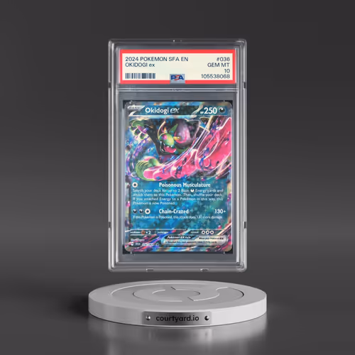2024 Pokémon Sfa EN-Shrouded Fable #036 Okidogi EX - Holo (PSA 10 GEM MINT)