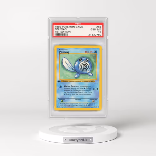 1999 Pokémon Game #59 Poliwag - 1st Edition (PSA 10 GEM MINT)