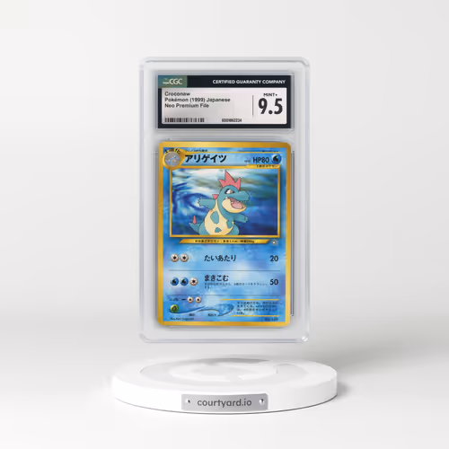 1999 Neo Premium File #159 Croconaw - No Rarity (CGC 9.5 MINT+)