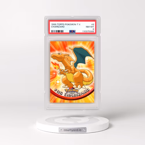 1999 Topps Pokémon TV #6 Charizard (PSA 8 NM-MT)