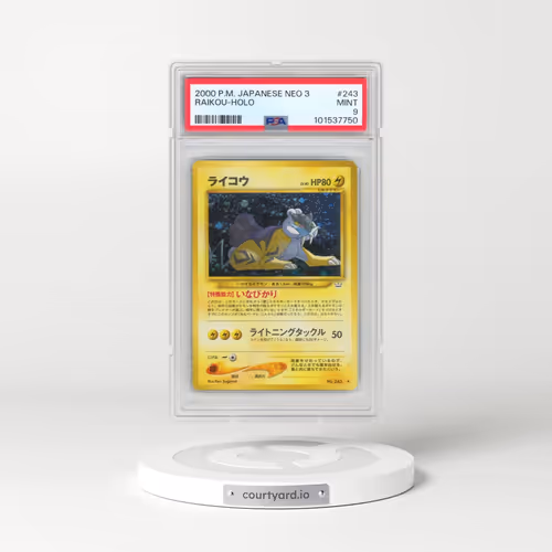 2000 Pokémon Neo 3 #243 Raikou - Holo (PSA 9 MINT)