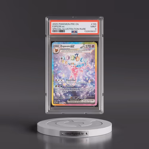 2025 Pokémon Pre EN-Prismatic Evolutions #155 Espeon EX - Holo Special Illustration Rare (PSA 9 MINT