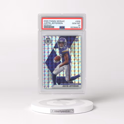 2020 Panini Mosaic #209 Justin Jefferson - Mosaic (PSA 10 GEM MINT)