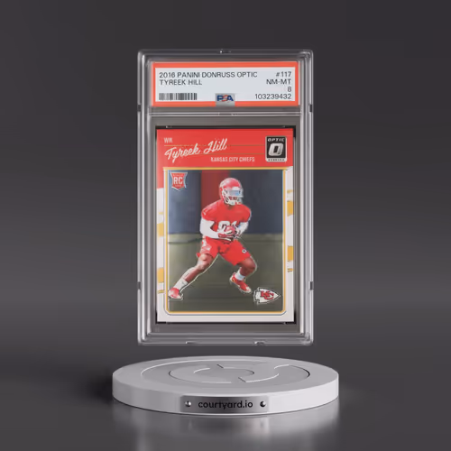 2016 Panini Donruss Optic #117 Tyreek Hill (PSA 8 NM-MT)