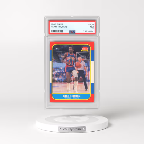 1986 Fleer #109 Isiah Thomas (PSA 7 NM)