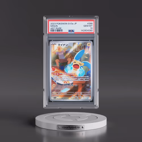 2023 Pokémon Sv3a-Raging Surf #066 Minun - Art Rare (PSA 10 GEM MINT)