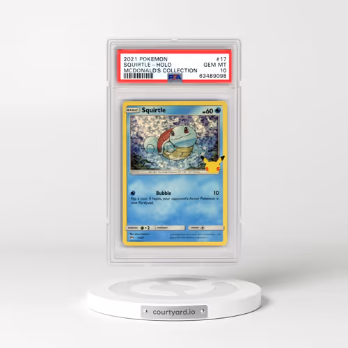 2021 Pokémon Mcdonald's Collection #17 Squirtle - Holo (PSA 10 GEM MINT)
