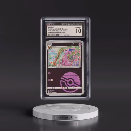 2025 Gem Pack Volume 2 - CBB2C - Simplified #05 04/14 Espeon - Reverse Holo Poké Ball (CGC 10 GEM MI
