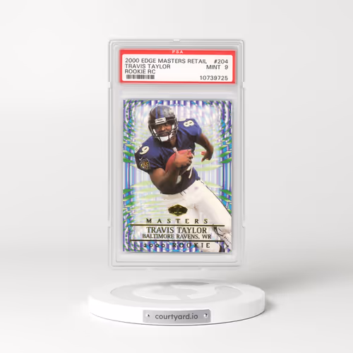 2000 Collector's Edge Masters Retail #204 Travis Taylor - Rookie RC (PSA 9 MINT)