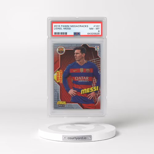 2016 Panini Megacracks #107 Lionel Messi (PSA 8 NM-MT)