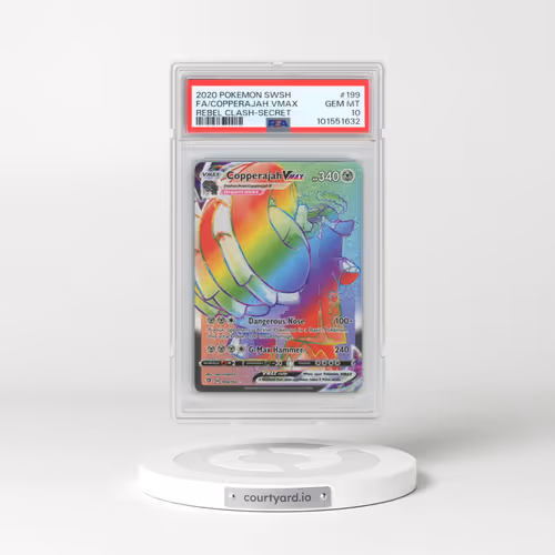 2020 Pokémon Sword & Shield Rebel Clash #199 Copperajah Vmax - Full Art Secret (PSA 10 GEM MINT)