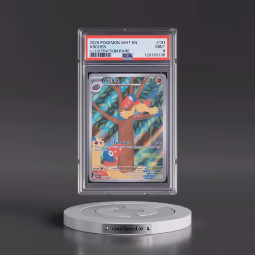 2025 Pokémon Wht EN-White Flare #131 Archen - Illustration Rare (PSA 9 MINT)