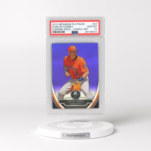 2013 Bowman Platinum Chrome Prospects #23 Carlos Correa - Purple Refractor (PSA 10 GEM MINT)