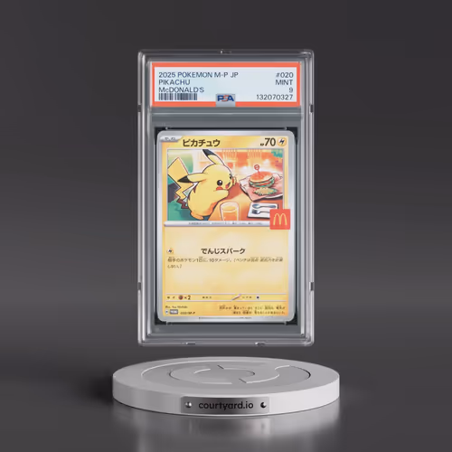 2025 Pokémon M-P Promo #020 Pikachu - McDonald's (PSA 9 MINT)